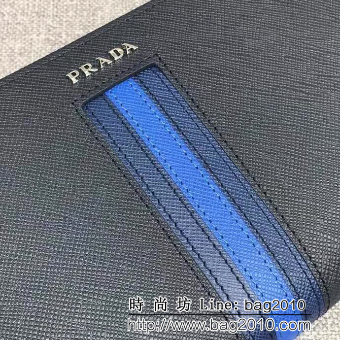 PRADA普拉達 專櫃最新款式 男士單拉鏈錢包 2ML317 DD1183